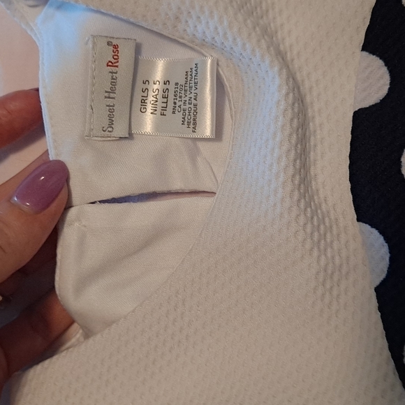 Sweet Heart Rose Girls Swing Dress Size 5 Polka-Dot - Picture 3 of 9